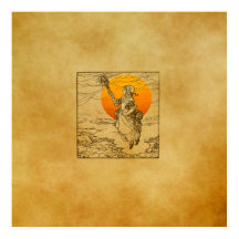 Halloween Witch Print, Poster