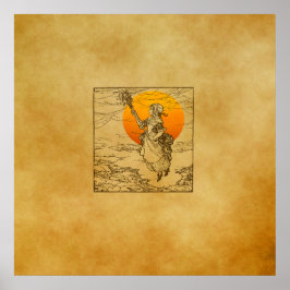  Halloween Witch Print, Poster