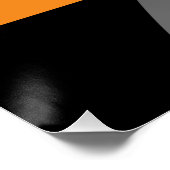 Halloween Witch Pumpkin Black cat Jouw tekst Perfect Poster (Hoek)