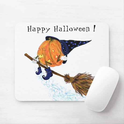 Halloween Witch Pumpkin Muismat (Met muis)
