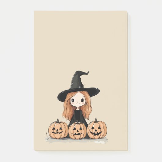 Halloween Witch Pumpkin Notes (Voorkant)