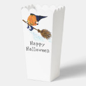 Halloween Witch Pumpkin Popcorn Boxes Bedankdoosjes (Achterkant)