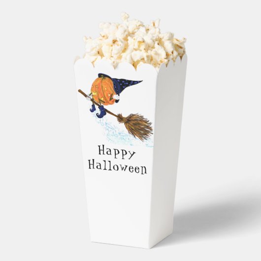 Halloween Witch Pumpkin Popcorn Boxes Bedankdoosjes (Popped)