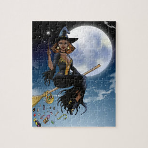 Halloween Witch Puzzle Legpuzzel