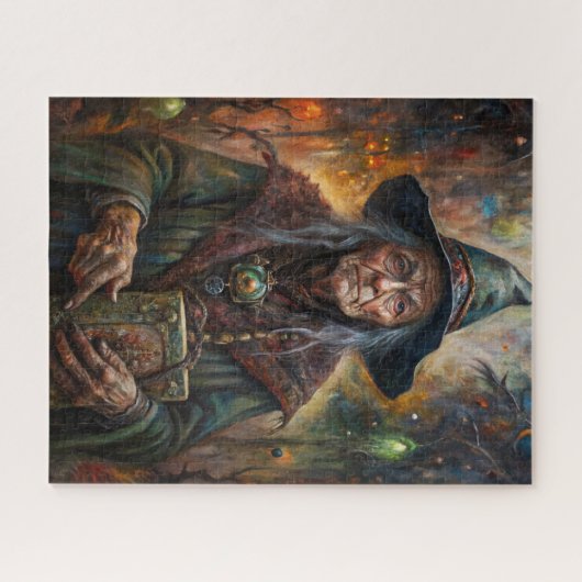 Halloween Witch Puzzle Legpuzzel (Horizontaal)