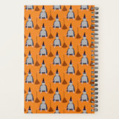 Halloween Witch Rat en Broom Custom Planner (Achterkant)