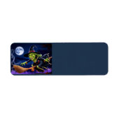 Halloween/Witch Retour Adreslabel Etiket (Voorkant)