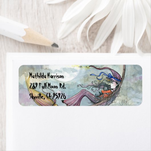 Halloween Witch Return Address Labels (Insitu)