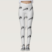 Halloween Witch Riding Broom Thunder_Cove Leggings (Voorkant)