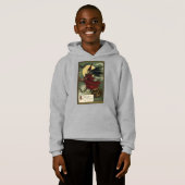  Halloween Witch Riding Broomstick met kat (Voorkant volledig)