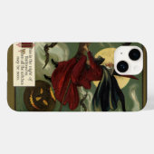  Halloween Witch Riding Broomstick met kat Case-Mate iPhone Case (Achterkant (horizontaal))