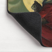  Halloween Witch Riding Broomstick met kat Muismat (Hoek)