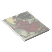 Halloween Witch Riding Broomstick met kat Notitieblok (Schuin)