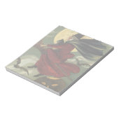 Halloween Witch Riding Broomstick met kat Notitieblok (Linkerzijde)