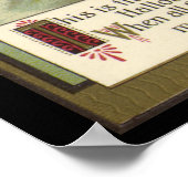  Halloween Witch Riding Broomstick met kat Poster (Hoek)