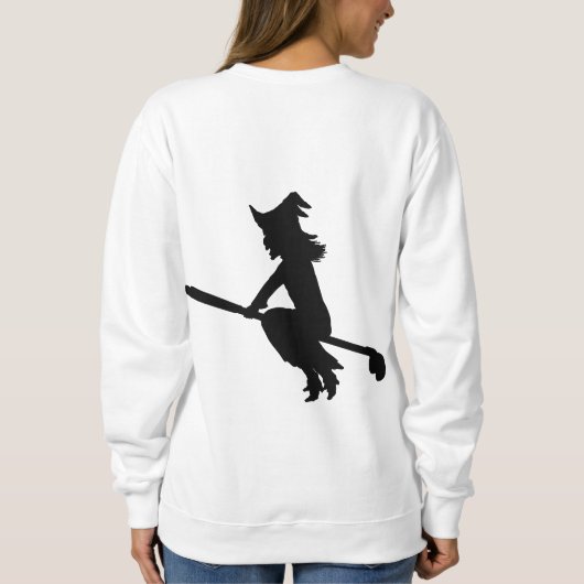 Halloween Witch Riding Golf Club | Golfers Trui (Achterkant)