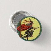 Halloween Witch Ronde Button 3,2 Cm (Voorkant /achterkant)