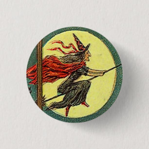 Halloween Witch Ronde Button 3,2 Cm