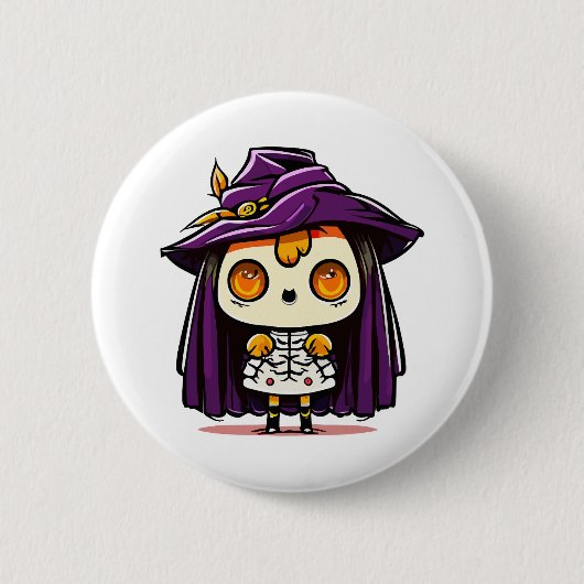 Halloween witch ronde button 5,7 cm (Voorkant)