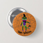Halloween Witch Ronde Button 5,7 Cm (Voorkant /achterkant)