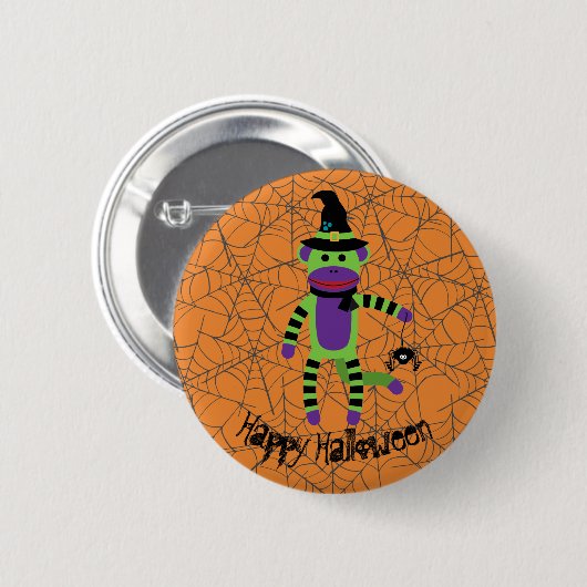 Halloween Witch Ronde Button 5,7 Cm (Voorkant /achterkant)