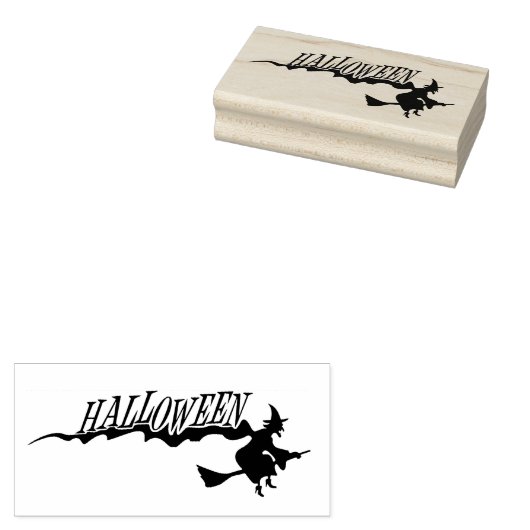 Halloween Witch Rubberstempel (Gestempeld)