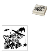  Halloween Witch Rubberstempel (Gestempeld)