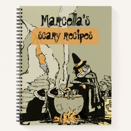 Halloween Witch Scary Recipes Notitieboek (Voorkant)