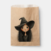 Halloween Witch Schattigee gunstzakken Bedankzakje (Voorkant)