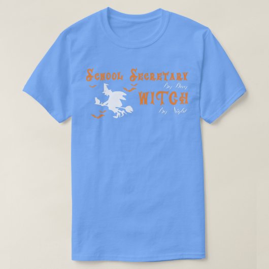 Halloween Witch & School Secretary T-shirt (Design voorkant)