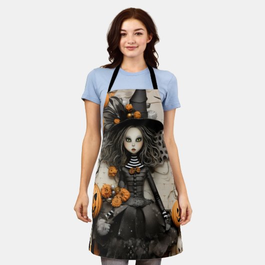 Halloween witch schort (Gedragen)