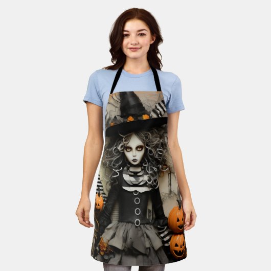 Halloween witch schort (Gedragen)