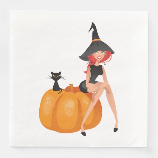HALLOWEEN WITCH SERVET (Voorkant)
