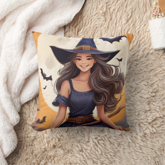 Halloween Witch Sierkussen (Deken)