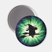 Halloween Witch Silhouette; Cool Magneet (Voorkant / Achterkant)