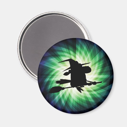 Halloween Witch Silhouette; Cool Magneet (Voorkant / Achterkant)