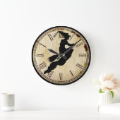 Halloween Witch Silhouette | klokgezicht Grote Klok (Huis)