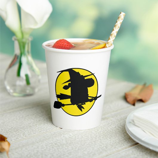 Halloween Witch Silhouette Papieren Bekers