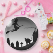 HALLOWEEN WITCH SILHOUETTE PAPIEREN BORDJE (Feest)