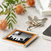 HALLOWEEN WITCH SILHOUETTE SLEUTELHANGER (Zijkant)