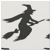 Halloween Witch Silhouette Stof (Close Up)