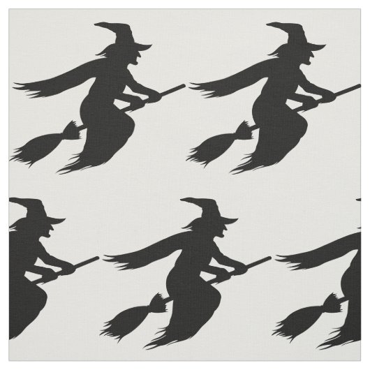 Halloween Witch Silhouette Stof (Swatch)