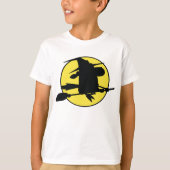 Halloween Witch Silhouette T-shirt (Voorkant)