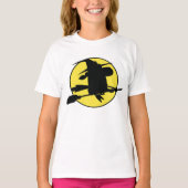 Halloween Witch Silhouette T-shirt (Voorkant)