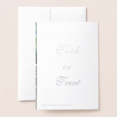 Halloween Witch Silver Foil Wenskaart Folie Kaarten (Met envelop)