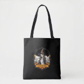 Halloween Witch & Skull Canvas tas (Voorkant)