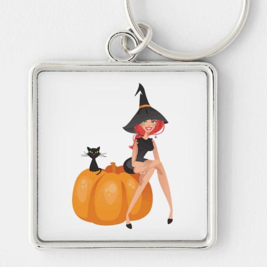 HALLOWEEN WITCH SLEUTELHANGER (Voorkant)