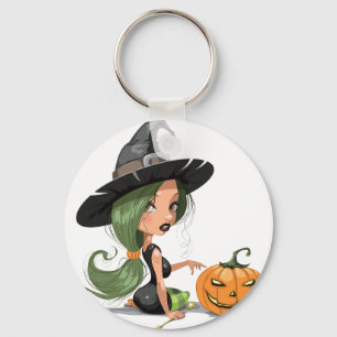 Halloween Witch Sleutelhanger