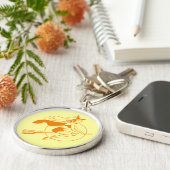  Halloween Witch Sleutelhanger (Zijkant)