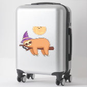 Halloween Witch Sloth Oversized T-Shirt Sticker (Koffer)
